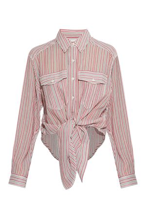 Camicia Nath Da Annodare In Voile Di Cotone A Righe MARANT ÉTOILE | CH0131FFD1I04EECRD